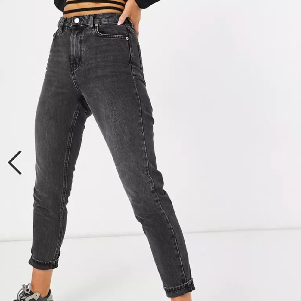 Brand new - Topshop's - Mom jeans - Washed black -  Size 28W30L